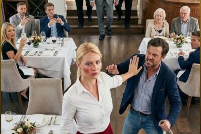 He swung his arm at an “unknown” boy in a fancy Chicago restaurant, prompting a poor waitress to rush in and block his path… only to discover who the child really was. Just as she seemed cornered, the man behind it all appeared, and the night she shed blood to save a stranger was also the night she inadvertently triggered everything…