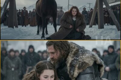 SHE WAS THE “FAT RUNAWAY” THEY DRAGGED TO THE GALLOWS IN A SNOW-CHOKED MOUNTAIN TOWN. THEN A BRUTAL HERMIT ON A BLACK HORSE SHOT THE ROPE, WRAPPED HER IN HIS COAT, AND WHISPERED SIX WORDS THAT MADE THE MEN WHO OWNED THE TOWN REALIZE THEIR EMPIRE OF LIES WAS ABOUT TO BLEED OUT IN PUBLIC