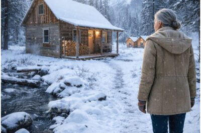 FIRED AT 63 IN A BLIZZARD… SHE DROVE TO HER INHERITED CABIN AND FOUND A STRANGER LIVING THERE