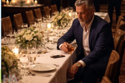 HE SAT ALONE AT HIS OWN BIRTHDAY DINNER WHILE HIS CHILDREN MOCKED HIM ON A YACHT