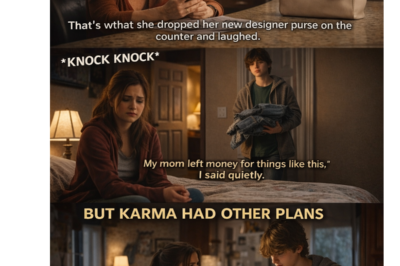 THE WOMAN WHO MOCKED YOUR PROM DRESS MADE FROM YOUR LATE MOM’S JEANS… THEN THE PRINCIPAL EXPOSED HER IN FRONT OF THE ENTIRE SCHOOL