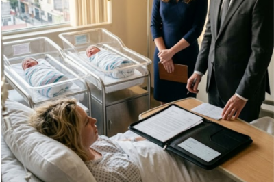 THREE DAYS AFTER YOUR EMERGENCY C-SECTION, YOUR HUSBAND STOOD OVER YOUR HOSPITAL BED WITH DIVORCE PAPERS, HIS ASSISTANT AT HIS SIDE, AND DEMANDED YOUR TWIN DAUGHTERS. HE LEARNED THAT MONEY COULD BUY LAWYERS, LIES, AND SILENCE… BUT NOT MERCY.