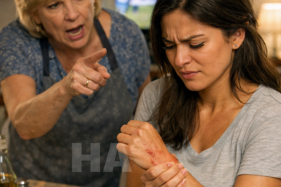 MY MOTHER-IN-LAW SMACKED MY WRIST IN FRONT OF A BOILING STOVE, AND MY HUSBAND DIDN’T EVEN LOOK UP. HE JUST SAID, “STOP BEING DRAMATIC.” BUT THAT SAME NIGHT, I FOUND A LOAN IN MY NAME… AND REALIZED THE BETRAYAL HAD BEEN LIVING IN MY HOUSE ALL ALONG
