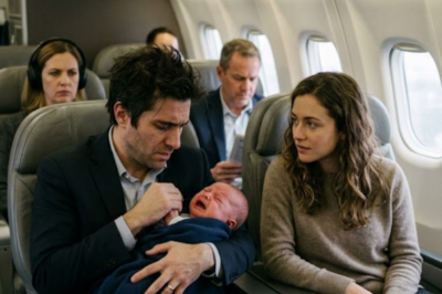 THE MAFIA BOSS’S BABY WOULDN’T STOP CRYING AT 30,000 FEET, UNTIL YOU STOOD UP, TOUCHED THE CHILD NO ONE DARED APPROACH, AND CHANGED THE FATE OF EVERYONE ON THAT FLIGHT