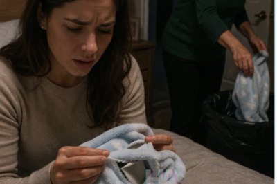 YOUR MOTHER-IN-LAW THREW AWAY YOUR BABY’S MISSING BLANKET, BUT WHEN YOU CUT OPEN THE SEAM, YOU FOUND A MICROSD CARD, PROPERTY RECORDS, AND PROOF YOUR HUSBAND HAD BEEN PAYING OFF A WOMAN HE SWORE DIDN’T EXIST