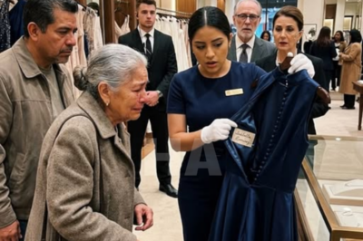 TWO STORE MANAGERS WERE ABOUT TO THROW MY 82-YEAR-OLD MOTHER OUT OF A LUXURY DEPARTMENT STORE… UNTIL A YOUNG SALES CLERK FOUND HER NAME SEWN INSIDE THE GOWN