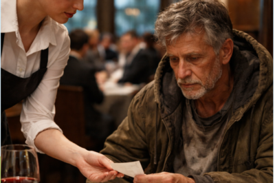 YOU WALKED INTO YOUR OWN LUXURY STEAKHOUSE DISGUISED AS A BROKE STRANGER AND ORDERED THE MOST EXPENSIVE CUT ON THE MENU… BUT THE SECRET NOTE THE WAITRESS SLIPPED INTO YOUR HAND EXPOSED A BETRAYAL SO DEVASTATING IT SHOOK YOUR EMPIRE, REOPENED AN OLD WOUND, AND LED YOU TO THE ONE TRUTH MONEY COULD NEVER BUY