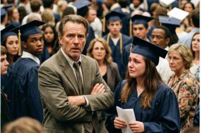 THE WOMAN WHO ABANDONED YOU IN YOUR TEEN DAD’S BICYCLE BASKET SHOWED UP AT YOUR GRADUATION EIGHTEEN YEARS LATER… BUT THE SHAKING WORDS SHE SAID IN FRONT OF EVERYONE EXPOSED A SECRET ABOUT THE MAN WHO RAISED YOU, TURNED YOUR PROUDEST DAY INTO A STUNNING PUBLIC RECKONING, AND FORCED YOU TO CHOOSE WHAT MAKES A REAL PARENT