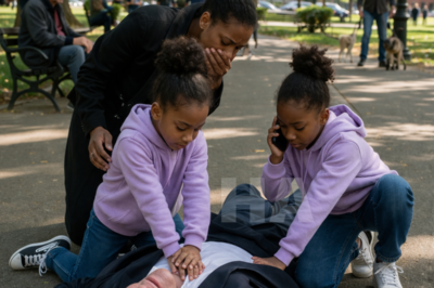 MY LITTLE TWINS STOPPED TO HELP A STRANGER COLLAPSED IN THE PARK… HOURS LATER, WE LEARNED HE WAS A SECRET BILLIONAIRE, AND WHAT HE DID NEXT LEFT THE ENTIRE HOSPITAL IN TEARS