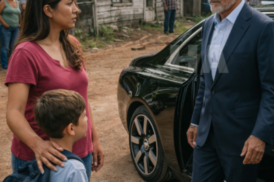 FOR 10 YEARS THEY MOCKED HER AS “THE CURSED WOMAN” FOR RAISING HER SON ALONE… THEN A LUXURY CAR STOPPED IN FRONT OF HER SHABBY HOUSE, AND THE MAN WHO STEPPED OUT MADE THE WHOLE TOWN GO SILENT