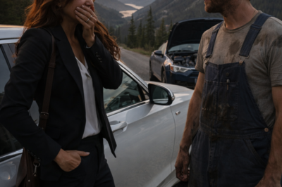 THE SINGLE DAD WHO STOPPED TO FIX YOUR CAR TURNED OUT TO BE THE FIRST MAN YOU EVER LOVED… THEN YOU LEARNED THE MILLION-DOLLAR DEAL YOU JUST CLOSED COULD DESTROY HIS TOWN, AND SUDDENLY THE BIGGEST DECISION OF YOUR LIFE WASN’T HAPPENING IN A BOARDROOM
