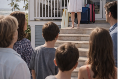 The Aunt Who Said Your Children “Cost Too Much” Arrived at the Vacation Rental Smiling. She Didn’t Know She Was Standing on the Porch of Your House.