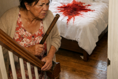 The stick hit the floor with a hard, hollow crack