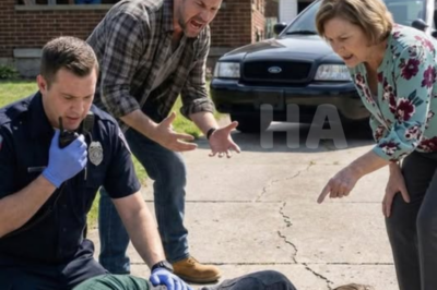 “Just stand up, stop faking it…!” my husband yelled when I lay paralyzed on the driveway. His mom accused me of ruining his birthday and seeking attention. but when the paramedic tested my legs, she immediately called for police backup.