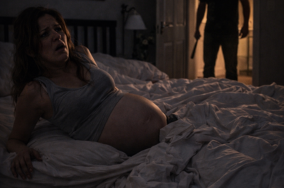 The room tilts for a second. Your belly feels heavy and tight. The baby had been moving earlier, a little fluttering push beneath your ribs, but now everything inside you has gone still, listening