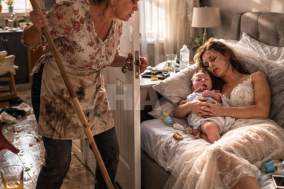 SHE CAME UPSTAIRS WITH A STICK TO BEAT HER “LAZY” NEW DAUGHTER-IN-LAW… THEN PULLED BACK THE BLANKET AND SAW THE SECRET THAT CHANGED HER FOREVER