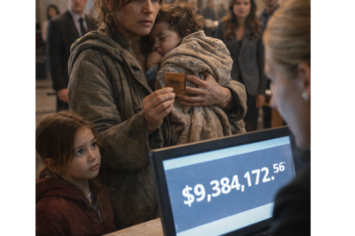 THE HOMELESS MOTHER HELD OUT A RUSTED CARD… AND THE ENTIRE BANK WENT SILENT WHEN THEY HEARD HER GRANDFATHER’S NAME