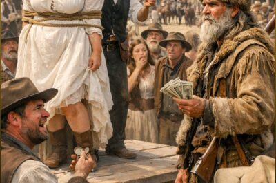 They Lowered Her Price to Thirty Dollars in a Colorado Town Square—Then the Forgotten Mountain Man Paid Five Hundred After she said “Do You Recognize Me, Mountain Man”