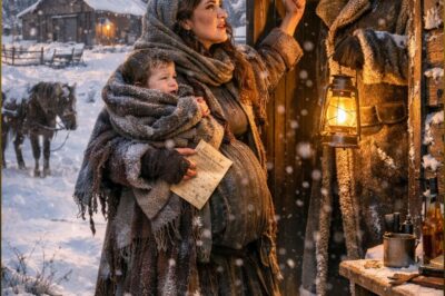 Pregnant and Freezing, I Knocked on Caleb Shaw’s Door With My Child in My Arms—By Dawn, My Dead Husband’s Letter Was Enough to Destroy a Montana Empire