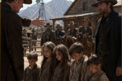 They Lined the Orphans Up Like Livestock—Then the Widower No One Dared Speak To Bought All Five, and the Silent Boy Exposed the Fire That Killed Their Parents