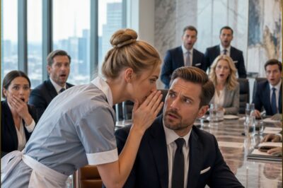 The janitor whispered, “Don’t sign”—and the millionaire realized that the poorest woman in the building was the only one who had spoken the truth to him about something he had always hesitated to do…