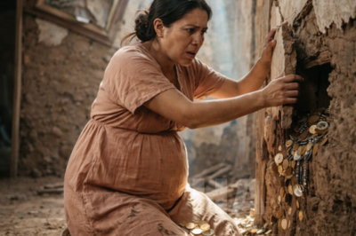 Pregnant widow bought house for next to nothing… After an old painting found a treasure in adobe