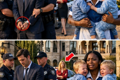 THE BILLIONAIRE WAS ARRESTED IN FRONT OF HIS TWIN SONS… BUT WHAT THE MAID DID NEXT LEFT EVERYONE STUNNED