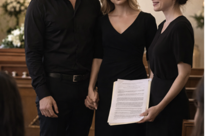 At Your Five-Year-Old Daughter’s Funeral, Your Husband Walked In Holding His Mistress’s Hand… So You Smiled, Called Them a Beautiful Couple, and Opened the Folder That Buried Him in Front of the Whole Chapel