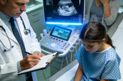 “She’s Just Faking It,” Her Father Kept Saying… But When the Doctor Looked at the Ultrasound and Whispered, “There’s Something Inside Her,” My Entire World Shattered“THE ULTRASOUND WHISPERED THE TRUTH: Your 15-Year-Old Daughter Was Pregnant… and the Father Was Hiding in Your House”  You sit there in the doctor’s office with your hands locked so tightly together your knuckles burn white, but you can barely feel them. The room seems to tilt sideways, as though someone has grabbed the whole world by its edges and shaken it loose from its nails. Across from you, Hailey folds into herself, shoulders trembling, face buried behind both hands, the sound of her sobbing too raw to belong in a place with beige walls and framed landscapes.  You keep waiting for the punchline, for the correction, for the doctor to clear his throat and say there has been some mistake with the chart. You wait for Hailey to lift her head and say it is impossible, that she does not know what he is talking about, that she has never even kissed anyone. Instead, she cries harder, and that is the moment terror stops being abstract and becomes a living thing that sits down beside you and breathes into your ear.  Doctor Adler slides a box of tissues across the desk. His eyes move from you to Hailey with the kind of caution people use around broken glass. “I know this is overwhelming,” he says softly. “But right now what matters most is making sure she is physically safe.”  Physically safe.  The phrase catches in your mind like a fishhook. Safe from what. Safe from whom. You turn to your daughter, your sweet bright daughter, the girl who used to leave polaroids on the refrigerator and laugh with her whole body, and you realize there are entire continents of pain inside her you never saw.  “Hailey,” you whisper, and your voice sounds like someone else’s. “Honey… do you know?”  Her fingers press harder against her face. She nods once.  The room goes silent again, but now it is a different silence. Before, it was shock. Now it is betrayal, not because of anything she has done, but because the truth has been living in your house like mold behind wallpaper and you somehow kept calling the air clean. You feel guilt rush in so fast it makes you dizzy.  Doctor Adler leans forward. “I need to ask some questions, and I need you both to answer honestly. Hailey, are you in danger at home?”  She does not answer right away. Her breathing turns shallow. You can hear the little hitch between each inhale, the panicked staccato of someone standing at the edge of a cliff inside themselves.  “Hailey,” he repeats, gentler now. “Did someone force you? Did someone hurt you?”  Her hands lower slowly. Her face is blotchy and wet, her eyes swollen, but what cuts through you is not the tears. It is the fear. Not the fear of being caught, or judged, or punished. The fear of someone who has been carrying a secret like a lit match in a dry forest.  She looks at you for the first time since the doctor spoke.  Then she glances at the closed office door.  And that is when something inside you goes cold.  Doctor Adler notices it too. His expression changes in one small, precise way, like a lock sliding into place. “Laura,” he says, measured and careful, “I’m going to ask you to step out for one minute while I speak to Hailey alone.”  “No.” The word flies out of you before you can stop it. “No, I’m not leaving her.”  “It’s procedure,” he says. “And it matters.”  You want to fight him, but Hailey gives the tiniest nod, almost invisible, and that shatters your resistance. You rise on legs that do not belong to you and back toward the door. Before you leave, you touch her shoulder. She flinches.  Not from you, you tell yourself desperately. Please, not from you too.  Outside the office, the corridor is too bright. Nurses pass with charts and clipped voices and squeaking shoes, while you stand frozen beside a vending machine, staring at your own warped reflection in the plexiglass. Your thoughts rush in jagged circles. Who did this. How did you miss it. Why was she afraid of Mark getting angry. Why did she look at the door like that.  A minute stretches into ten.  By the time Doctor Adler steps into the hall and asks you to come back in, your heart is beating so hard it feels visible. Hailey has moved to the far corner of the couch. She sits there with her arms wrapped around herself, eyes fixed on the floor. Doctor Adler closes the door behind you with deliberate care.  “I’ve called a social worker,” he says.  The floor vanishes beneath you again.  You stare at him. “Why?”  He holds your gaze without blinking. “Because your daughter disclosed abuse.”  The word lands in the room like an explosion with no sound. Abuse. It is suddenly everywhere, filling the corners, settling on the desk, climbing up the walls. You look at Hailey, then back at the doctor, and your body seems to forget how to exist.  “No,” you say automatically, because that is what human beings say to the impossible. “No. No, that’s not… who?”  Hailey makes a small sound, so broken it barely qualifies as a voice.  Doctor Adler does not answer for her. He waits.  You turn slowly.  Your daughter is no longer crying. She looks emptied out, as if every tear left her lighter and more fragile, a shell after the sea has pulled away. Her lips part twice before any sound comes out.  “Dad.”  The word does not register at first. It arrives like a language you once knew and have since forgotten. Your brain reaches for meaning and recoils from it. There must be another dad, another explanation, another world in which that word means something else.  But there is only this one.  Your knees give out, and you drop into the chair behind you so hard it scrapes across the tile. Air saws in and out of your chest in ragged bursts. You hear yourself making a noise, low and wounded, like an animal caught in wire.  “No,” you breathe again, except now it is not denial. It is grief.  Hailey’s face crumples. “I’m sorry,” she chokes out. “I’m so sorry, Mom. I didn’t know what to do.”  Everything in you breaks.  You cross the room in two stumbling steps and kneel in front of her. This time when you reach for her, you do it slowly, leaving room for her to pull away. She doesn’t. She collapses into your arms with a force that nearly knocks you backward, sobbing into your shoulder while you hold her like you are trying to keep the entire universe from swallowing her whole.  “You do not apologize,” you whisper fiercely into her hair. “Not for this. Not ever. Do you hear me? None of this is your fault.”  She shakes so violently your own teeth start chattering.  Doctor Adler gives you a minute, maybe two. Then he sits back down and speaks in that same careful tone, calm as a life raft in a storm. He explains that the social worker and law enforcement will need to be involved. He explains that because Hailey is a minor, because the pregnancy is the result of abuse, there are mandatory reporting requirements. He explains that security can be notified immediately if there is any concern about Mark coming to the hospital.  You hear all of it, but the words swim. Mandatory. Report. Protection. Evidence. Safe placement. Options. Every sentence feels like a paper bridge over a canyon, and all you want is one simple thing: to get your daughter as far away from your husband as physically possible.  When the social worker arrives, her name is Denise. She is in her forties, with no-nonsense shoes and kind eyes that do not pity Hailey, which you are instantly grateful for. Pity can bruise almost as badly as cruelty. Denise sits close enough to offer comfort and far enough not to crowd her, and she begins to ask questions in a voice that gives the truth somewhere soft to land.  You learn things no mother should ever have to learn.  You learn that this did not start all at once. It started with controlling rules, with Mark deciding what Hailey wore and where she went and how late she stayed up. It started with him insisting he was only protecting her because “girls need boundaries.” It escalated into comments that made her skin crawl, then touches she froze through because she did not know how to name them. By the time it became unmistakably wrong, he had already built a maze of threats around her.  He told her nobody would believe her.  He told her you depended on him too much to leave.  He told her if she said anything, he would say she came on to him, and everyone would blame her because she was moody and dramatic and difficult. He used the very language he had fed into the house for years. The same dismissive poison he used every time you worried about her, every time you said she seemed sick, every time your instincts knocked from the basement and he turned up the television.  He had been burying the alarm with his own voice.  You press your fingertips into your temple so hard it hurts. Scenes from the past begin rearranging themselves into sharper, uglier shapes. The way he always insisted on being the one to drive her places. The way Hailey stopped wearing shorts in the summer. The way she jumped whenever footsteps paused outside her bedroom door. All the puzzle pieces were there, bright and jagged and impossible, and you kept trying to make them form a picture of adolescence because the alternative was monstrous.  Denise asks whether you have somewhere safe to go where Mark cannot reach you tonight.  You say your sister lives forty minutes away in Cedar Hill. You have not seen her much the last two years because Mark always had a reason the visits were inconvenient. Denise writes it down immediately.  “We can help coordinate that,” she says. “But we need to move carefully. If he doesn’t know she disclosed, we want to keep that advantage.”  The word advantage feels strangely military, and perhaps that is what this is now. Not a marriage, not a home, not a family crisis. A tactical retreat from occupied territory.  A nurse comes in to take Hailey for additional blood work. She looks at you before she stands, and for a second she is six years old again, standing in the kitchen after a nightmare, asking with her eyes if she can climb into your bed. You rise with her automatically.  “I’m right here,” you tell her.  She nods, but her lips tremble. “Don’t let him take me home.”  The sentence slices straight through bone.  “I won’t,” you say. “He will never touch you again.”  You mean it with a certainty you have never meant anything in your life.  While Hailey is gone, Denise asks you practical questions with almost brutal necessity. Do you share bank accounts. Is there a firearm in the house. Does Mark have access to your phone location. Does he monitor Hailey’s devices. Each answer feels like uncovering another root of the same poisonous tree. Yes, shared accounts. Yes, a handgun in a lockbox in the garage. Yes, family location app. Yes, he checks the phone bill.  Denise does not flinch. She makes a list. She tells you what not to do yet. Do not text him accusations. Do not warn him. Do not go home alone if it can be avoided. Let the police handle first contact if at all possible.  You nod because nodding is easier than screaming.  By late afternoon, a detective arrives. Her name is Rosa Martinez. She wears plain clothes, carries a notebook, and speaks to Hailey with the patient steadiness of someone who has learned how fragile courage can be. You sit outside for most of the interview, because that is what Hailey wants, and for once you understand that loving your child means not demanding to be in every room where pain lives.  So you wait again.  Waiting becomes its own fever. In every passing second, memory sharpens into accusation. Mark laughing at dinner while Hailey barely touched her plate. Mark saying she was getting lazy. Mark rolling his eyes when you suggested therapy. Mark claiming she was manipulative, emotional, hormonal, dramatic. The words feel radioactive now. Not opinions. Cover.  When Detective Martinez finally steps out, she is grave but not uncertain.  “We have enough to move on an emergency protective response,” she says. “We’re going to need you to come with us if we search the home.”  You hear yourself answer yes.  Before you leave, Doctor Adler meets with you both one more time. He outlines Hailey’s medical condition more clearly now that the initial shock has passed. She is approximately thirteen weeks pregnant. She is dehydrated and anemic. They want to keep her for observation overnight, both for her physical condition and for safety. There will be follow-up consultations, including obstetrics, trauma counseling, and discussions about her options moving forward.  Options.  The word hangs there, tentative and sacred. No one rushes her. No one tells her what she should do. For the first time in what may be months, adults are speaking around your daughter as if her body belongs to her.  You stay with her until evening settles outside the hospital windows in watery streaks of gold and gray. She is exhausted, her eyelids fluttering, an IV taped to her arm. You sit beside the bed and stroke her hair lightly, asking permission with each touch until she no longer flinches.  “Mom?” she murmurs after a while.  “Yes, baby.”  “Did you know?”  The question nearly stops your heart.  You lean closer. “No. I swear to you, I didn’t know.”  Her eyes fill but she does not cry this time. “I wanted to tell you a hundred times. But he said if I did, it would ruin your life. He said you’d hate me because I didn’t stop it. He said everything would break.”  A terrible laugh escapes you, jagged and wet. “Everything was already broken. He just made sure we couldn’t see the cracks.”  You take her hand carefully, mindful of the IV. “Listen to me. You did not ruin my life. You are my life. And I am so sorry I didn’t see sooner.”  She stares at the blanket. “I thought maybe if I got sick enough, someone would figure it out.”  The confession leaves you hollowed out.  That night, while Hailey sleeps under hospital lights and monitored beeps, you ride with Detective Martinez and another officer to the house you have called home for seventeen years. The porch light is on. The azaleas you planted last spring are blooming as if the world has not split open. You hate the normalcy of it so much you could spit.  Mark’s truck is in the driveway.  He opens the door before you even knock, phone already in hand, irritation etched across his face. “Where the hell have you been?” he demands. “I’ve called six times. Why isn’t Hailey answering?”  Then he sees the officers.  His expression flickers. Just once. But it is enough.  That tiny shift, that microscopic tremor of recognition, is the first honest thing you have ever seen on his face.  “Sir,” Detective Martinez says, calm and formal, “we need to speak with you.”  Mark looks at you, and in that instant you watch him calculate. He sees your pallor, your rage, your refusal to look away. He knows.  “What did she say?” he asks, and there is no shock in it. Only anger.  It takes every atom of strength in your body not to throw yourself at him.  Instead, you speak with a coldness you did not know you possessed. “She told the truth.”  He swears under his breath. “Laura, whatever she told you, she’s confused. She’s unstable. You know how she gets.”  There it is again. The same old playbook. The same rotten magic trick. But it has lost its power. You can see the wires now, the mirrors, the hidden trap door.  “She is a child,” you say. “And you are done talking about her like that.”  The officers step inside. Mark’s tone changes, slick as oil. He starts talking fast, saying there must be some misunderstanding, that Hailey has been acting strangely, that maybe some boy at school got her pregnant and now she is inventing stories because she is scared. He says it all while looking straight at you, begging you to return to the version of yourself that trusted him.  That woman is gone.  The search is methodical. Detective Martinez asks where Hailey’s room is. Mark hesitates half a beat before pointing upstairs. Another officer asks about devices in the home, family computers, external drives, phones. Mark’s mouth tightens.  Then one of the officers in the upstairs hall calls down, “Detective, you need to see this.”  The house goes very still.  You do not follow. You do not want to know and yet you already know enough. After a few minutes, Detective Martinez comes back down carrying a hard drive in an evidence bag and something else wrapped in a paper envelope. Her face has changed in that professional way that means horror has just been carefully folded and placed behind glass for later.  “Mr. Bennett,” she says, “turn around and put your hands behind your back.”  Mark erupts.  He denies, threatens, shouts your name, shouts Hailey’s name, says she is lying, says you are ruining everything, says you are making the biggest mistake of your life. The officers pin him against the wall while he bucks and curses. For a moment his eyes meet yours, and what you see there is not remorse. Not even panic.  Only fury that his control has slipped.  He screams at you as they cuff him. “You think you know what happened? You don’t know anything. She wanted attention. She always wants attention.”  You walk toward him until Detective Martinez subtly raises a hand, ready in case you lose control. But you stop an arm’s length away. Your voice comes out low and deadly calm.  “No,” you say. “That was you.”  For the first time, something like uncertainty flashes across his face. Maybe because abusers count on chaos. On tears, bargaining, confusion, denial. They do not always know what to do with certainty sharpened to a blade.  As they lead him outside, he twists to look back one more time. “Laura!”  You shut the door in his face.  The sound is small. Almost gentle. Yet it feels like the first true act of your new life.  Over the next forty-eight hours, your world turns into paperwork, statements, whispered phone calls, borrowed clothes, hospital coffee, and the strange intimate bureaucracy of catastrophe. Your sister Emily arrives at the hospital with a duffel bag, fierce eyes, and zero questions you cannot answer yet. She simply wraps you in her arms and says, “You’re coming with me.”  You cry then. Not loudly. Not dramatically. You cry the way buildings probably cry after earthquakes, in hairline fractures and hidden leaks.  Emily takes over the practical things without fanfare. She calls a locksmith to change the locks at the house in case Mark somehow makes bail. She helps you open a new bank account. She drives to the pharmacy. She sits with Hailey when you are in meetings with detectives and social workers. She curses Mark with the eloquence of a Shakespearean thunderstorm whenever no one under eighteen can hear.  Hailey begins to speak in fragments.  At first it is only answers to direct questions. Then, slowly, it becomes memories. He started coming into her room under excuses. He made everything sound normal, fatherly, protective, confusing. He knew exactly how to weaponize shame. He chose moments when the house was quiet, when you were at work late, when everyone else would be least likely to interrupt. He made her feel trapped inside her own body, then blamed her for being afraid.  Each new truth feels like glass going down your throat.  And yet, alongside the grief, another feeling begins to grow. Rage, yes. But also clarity. You stop wasting energy asking how this could happen to your family, because that question leads nowhere useful. Predators do not require unusual circumstances. They require secrecy, power, and somebody willing to trust the wrong person for too long. What matters now is not how he built the cage. What matters is how you are going to tear it apart.  A counselor named Dr. Singh begins meeting with Hailey at the hospital. She is warm without being syrupy, direct without being harsh. She gives Hailey language for things that had previously lived only as dread. Coercion. Grooming. Trauma response. Dissociation. None of the words make what happened smaller, but they make it more nameable, and that matters. Monsters thrive in the fog.  One afternoon, while rain taps softly against the hospital window, Hailey asks to speak to you alone.  You pull your chair close to the bed. Her hands worry at the edge of the blanket for a while before she says anything. “If I keep it,” she whispers, “will it always feel like him?”  The question is so tender and terrible you have to set your jaw to keep your face from breaking apart.  You do not answer immediately. You choose your words with reverence. “I don’t know what it will feel like,” you say at last. “I think some days would be complicated no matter what. But I know this. Whatever you decide, it has to be your decision. Not his. Not mine. Yours.”  She watches you carefully, like she is testing whether the floor will hold.  “What if people think I’m awful?”  “People are free to be wrong,” you say. “Your job is not to make strangers comfortable with your pain.”  For the first time in days, the corner of her mouth twitches. Not quite a smile, but a memory of one. It is enough to make hope stir.  The legal process moves faster than you expect and slower than you can bear. Investigators recover messages, hidden files, and enough evidence that the district attorney pursues charges aggressively. The phrase “overwhelming evidence” is used in one meeting, and although it should comfort you, it only makes you sick. Overwhelming means it was extensive. Extensive means this was a whole architecture of cruelty. You do not ask to see any of it.  Mark’s lawyer tries, briefly, to suggest family instability, emotional confusion, adolescent fabrication. The detective shuts that down with a neat stack of evidence and a forensic precision that borders on elegant. You develop a lifelong devotion to women who know how to dismantle liars with paperwork.  Word begins to spread.  At first it is just school administrators who need to know why Hailey will be out for a while. Then your mother calls, voice trembling with concern because she heard that Mark was arrested and wants to know if it is true. Then neighbors start texting vague messages. Then one of Mark’s cousins posts something passive-aggressive online about “false accusations ruining families.”  Emily sees it first and snorts. “False accusations don’t usually come with search warrants,” she says.  Still, the noise gets to you. Not because you believe it, but because you understand now how abuse survives communities. People would rather preserve the myth of a decent man than face the cost of admitting evil wore khakis to the barbecue and complimented the potato salad. They call denial neutrality. They call silence caution. They call complicity privacy.  You stop answering most of them.  Hailey is discharged after three days. You do not go back to the house. Instead, you bring her to Emily’s place, where the guest room has fresh sheets, pale yellow curtains, and no history in the walls. Emily’s dog, Pepper, places her head on Hailey’s knee the moment she sits down, as if some creatures can smell fracture lines and decide to become stitches.  The first nights are hard.  Hailey startles at every noise. She has nightmares that yank her awake gasping. Sometimes she cannot stand to be touched. Sometimes she comes to your room at three in the morning and crawls into bed beside you exactly as she did when she was little, except now she curls carefully around the grief in her own body. You lie awake in the dark and count her breaths until dawn.  One Sunday morning, you find her in the backyard sitting in a lawn chair, camera in her lap.  It takes you a second to understand what you are seeing. The old camera. The one she had shoved into the back of her closet weeks ago, maybe months. She holds it like a relic recovered from ruins.  “You charged it?” you ask softly.  She shrugs. “Emily had the right cord.”  You lower yourself into the chair beside her. In the early light, the garden looks almost exaggeratedly alive, roses lifting wet faces toward the sun, dew strung between stems like tiny electric wires. Hailey raises the camera and takes a picture of Pepper sleeping under the hydrangeas.  The click is small, mechanical, ordinary.  You nearly cry from the beauty of it.  “I forgot I missed that sound,” you say.  She glances at you. “Me too.”  Recovery does not arrive like a parade. It arrives like this. One photograph. One full meal. One night with four straight hours of sleep. One therapy session where she says a hard thing without dissolving afterward. One legal update that moves the case forward. One morning when she opens the curtains herself.  When the appointment comes to discuss the pregnancy options more fully, you go with her. So does Dr. Singh. The physician is gentle and matter-of-fact, laying out everything medically and legally relevant. No pressure. No assumptions. Only information and support.  Afterward, Hailey asks for time alone. You wait in the parking lot, rain ticking against the windshield. Twenty minutes later she climbs into the car, buckles her seat belt, and looks straight ahead.  “I don’t want to stay pregnant,” she says.  The words are steady. Not easy, not casual, not detached. But steady.  You put your hand on the center console between you instead of directly on her, leaving the distance for her to cross if she wants. “Okay.”  She reaches over and takes your hand.  The procedure is scheduled quickly, under the protections available to her case. You do not narrate it here in lurid detail, because some moments deserve privacy even inside fiction. What matters is this: she is treated with dignity. She is surrounded by adults who understand that bodily autonomy is not a political slogan when you are fifteen and trying to survive. She comes through exhausted and pale and relieved in a way that looks almost like sorrow.  All three things can exist at once.  That evening, while she rests on the couch with a heating pad and Pepper pressed against her feet, she says, “I thought I’d feel emptier.”  “Do you?”  She considers that. “No. Just tired. Like I put down something that was crushing me.”  You nod. “Then maybe your body is telling the truth before your heart catches up.”  Over the following months, the case against Mark moves toward trial, then stops short when his lawyer negotiates a plea to avoid a public courtroom spectacle he would almost certainly lose. You sit in the front row at sentencing with Hailey and Emily on either side of you. The judge speaks in crisp devastating sentences about abuse of trust, profound harm, and irreversible damage. Mark stares straight ahead, older somehow, smaller, like a house after fire.  He never once looks at Hailey.  Coward, you think. Even now.  When the sentence is read, the sound in the courtroom is minimal. A chair shifting. Someone exhaling. A bailiff stepping closer. And yet the moment lands with the force of a collapsed ceiling. Prison time. Registration. Protective orders. Conditions that will echo through the rest of his life like chains dragged over concrete.  It is not justice in the magical sense. Nothing gives Hailey those months back. Nothing restores the version of her that moved through the world without checking doorways. But it is accountability, which is rarer and more real.  Outside the courthouse, reporters linger near the steps, hungry for tragedy dressed as content. Detective Martinez intercepts them like a tactical angel and buys you enough room to slip out a side entrance. In the parking garage, Hailey stands under buzzing fluorescent lights and breathes for a long time.  “Is it over?” she asks.  You think carefully before answering. “It’s over in the legal sense. In the healing sense, it’s just… less in charge now.”  She nods as if that makes sense. Maybe it does.  You move, eventually, to a smaller house on the other side of town. It has crooked floorboards, terrible wallpaper in the downstairs bathroom, and a kitchen full of sunlight. You choose it for reasons that are not practical. No room remembers him. No doorway holds his shadow. It smells like sawdust and paint and beginning again.  Hailey chooses the bedroom facing east.  On the first night there, sitting on the floor among half-open boxes and lamp shades and tangled charger cords, you eat takeout straight from cartons. Pepper steals a dumpling and Emily nearly chokes laughing. The sound that comes out of Hailey then is startling, bright and short and real. A laugh. Not a full one. Not yet. But real enough to raise goosebumps on your arms.  You look at her, and she catches you looking.  “What?” she says, almost self-conscious.  “Nothing,” you say quickly, because naming fragile miracles can spook them. “Just… nice to hear.”  She drops her gaze, but there is color in her cheeks. “I know.”  Autumn arrives. Then winter.  Hailey returns to school part-time with accommodations and a counselor on campus who knows when to ask questions and when to offer a granola bar and silence. Some kids gossip, because teenagers are archaeologists of rumor, brushing away dirt with filthy little hands. But more surprise you. A girl from art class leaves a note in her locker that says simply, You don’t have to explain anything to anyone. Her soccer coach tells her the field will wait as long as it needs to. A photography teacher lets her make an independent project out of shadows and windows and things recovering from weather.  She calls the series After the Storm, which is corny in a way she would ordinarily mock, but when you tell her so, she grins and says, “Trauma gets one free pass.”  There she is.  One evening in March, you find her in the kitchen at midnight eating cereal straight from the box, camera slung around her neck. Moonlight spills over the counter in silver geometry. She raises the camera before you can protest and snaps your photo.  “Oh no,” you say. “Absolutely not. I look like a tired raccoon in pajama pants.”  She checks the image and smiles. “No. You look like a woman who survived.”  The line hits you harder than anything has in weeks.  You lean against the counter and look at your daughter, really look at her. The softness returning to her face. The steadiness in her gaze. The scar tissue turning into structure. There is still pain in her, yes. There will always be some. But pain is no longer the architect. She is.  Spring comes back around with indecent confidence, trees leafing out as if they know resurrection by heart. On the anniversary of the day you took Hailey to St. Helena, the two of you drive there again, not because you have to, but because she says she wants to. You park across the street and sit in silence for a while.  “I used to think that day destroyed everything,” she says finally.  You rest your hands in your lap. “And now?”  She watches people moving in and out of the sliding glass doors. “Now I think it destroyed the lie.”  You turn to her.  She shrugs, but her eyes are clear. “The lie that he was a father. The lie that I had to keep quiet. The lie that I was trapped forever.” She takes a breath. “The truth hurt worse. But at least it was a door.”  You reach over, and this time she leans into your side before your arm is fully around her. Together you sit there, mother and daughter, looking at the building where the world cracked open and light finally got in.  Later that summer, Hailey enters three photographs in a statewide youth exhibition. One is Pepper under the hydrangeas. One is the east-facing bedroom at sunrise, all molten gold across an unmade bed. The third is the one she took of you in the kitchen at midnight. Your hair is wild. Your face is bare. Your expression is exhausted and stubborn and strangely peaceful.  She titles it Still Here.  The exhibit brochure calls her work “intimate studies in survival and tenderness.” The phrase makes you laugh because it sounds pretentious enough to require tiny cheese cubes and people wearing black turtlenecks. But when you see strangers standing in front of her photographs longer than they do the others, you understand. They are not looking at perfection. They are looking at proof.  Proof that something can be shattered and remain beautiful.  On the drive home from the exhibition, windows down, music low, Hailey rests her forehead against the passenger window and says, “I used to think my life ended in that office.”  You glance at her, sunlight striping her face through roadside trees. “It didn’t.”  “No.” She smiles, small and sure. “It started there.”  You do not answer right away because sometimes joy arrives disguised as sorrow’s twin, and you have learned not to rush either one. Instead, you keep driving, hands steady on the wheel, the road unfurling ahead in long bright ribbons.  If there is a lesson hidden in the wreckage, maybe it is this: evil rarely enters with horns and smoke. Sometimes it comes home at six-thirty, kisses you on the cheek, complains about dinner, and calls your instincts overreacting. Sometimes the most dangerous person in a child’s life is the one everyone assumes is safest. Sometimes love is not the warm soft thing people sell in greeting cards. Sometimes love is a mother finally believing the fear in her own bones and driving straight toward the truth, no matter how monstrous it turns out to be.  And if there is another lesson, quieter but no less true, it is this: survival is not a single act. It is a thousand ordinary rebellions. Telling the truth. Changing the locks. Answering the phone. Going to therapy. Taking the photograph. Eating the cereal. Laughing in the new kitchen. Choosing, again and again, to remain.  You once believed motherhood meant shielding your child from all harm, a fantasy as impossible as holding back the tide with your bare hands. Now you know better. Motherhood is not omniscience. It is return. It is what happens after the unthinkable, when your daughter says don’t let him take me home, and every cell in your body rises to answer.  No.  Not anymore.  Never again.  And that is how the story ends, though not because pain disappears or memory stops knocking. It ends because the monster loses the house. It ends because your daughter gets her name back. It ends because one whispered sentence in a dim ultrasound room tears the curtain down, and behind it is not the end of the world, but the beginning of the truth.  And the truth, brutal as it is, becomes the first solid ground you have stood on in years.