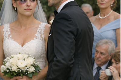 YOU WALK DOWN THE AISLE WITH A BLACK EYE… THEN YOUR GROOM LOOKS AT YOUR MOTHER AND SAYS, “MAYBE NOW SHE’LL LEARN”