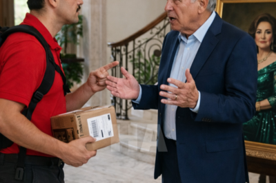 The delivery man asked the millionaire why his mother’s photo was in his mansion, the answer revealed the darkest family secret