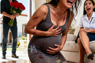 YOU CAME HOME EARLY WITH FLOWERS FOR YOUR PREGNANT WIFE—AND CAUGHT THE WOMAN YOU HIRED BREAKING HER IN YOUR LIVING ROOM