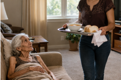 FOR TWO YEARS YOU BROUGHT DINNER TO THE OLD WOMAN NEXT DOOR—AFTER SHE DIED, WHAT YOU FOUND ON HER BED BROKE YOU