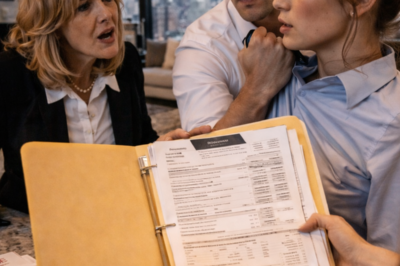 MY HUSBAND GRABBED MY BLOUSE AND DEMANDED MY BONUS FOR HIS MOTHER… THEN I OPENED THE FOLDER THAT PROVED THEY’D BEEN STEALING FROM ME FOR MONTHS