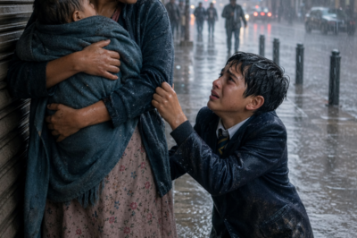 THE MILLIONAIRE THOUGHT HIS SON WAS JUST REBELLING—UNTIL THE BOY HE FOUND IN THE RAIN SAID, “I RAN BECAUSE SHE TOLD ME MY MOTHER WANTED ME DEAD.