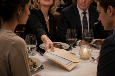 HIS MOTHER TRIED TO BUY ME OUT FOR $25,000… BUT BY THE NEXT MORNING, HER HUSBAND WAS BEGGING ME NOT TO DESTROY THE FAMILY NAME