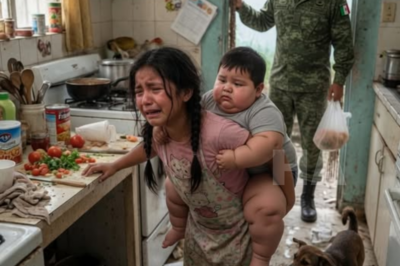 His 8-Year-Old Daughter Called Him Crying… When the Ex-Soldier Got Home, He Found Her on Her Knees Cleaning the Floor While Holding a Baby