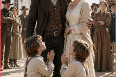 “Papa, Choose Her!” The Twins Begged… Then the Cowboy Chose the Widow No One Wanted