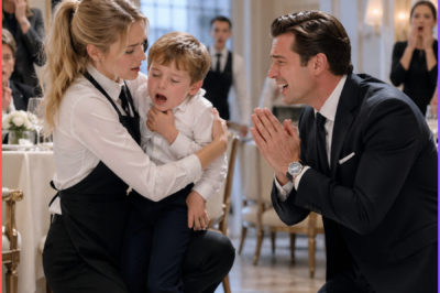 Waitress Saves a Child from Choking — Moments Later, the Billionaire Father Falls to His Knees