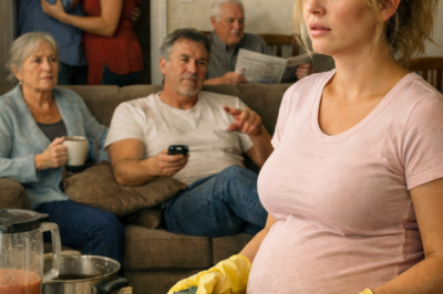 FIVE MONTHS PREGNANT, I COOKED FOR HIS WHOLE FAMILY WHILE MY HUSBAND TAUGHT ME TO “BE A BETTER WIFE” – THEN I LEARNED THEY WEREN’T BREAKING ME FOR AN AFFAIR… THEY WERE PREPARING TO TAKE MY BABY