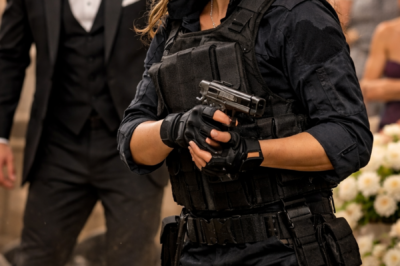 THEY MOCKED THE BILLIONAIRE’S MECHANIC BRIDE UNTIL FIVE GUNMEN CRASHED THE WEDDING… AND CALLED HER CAPTAIN