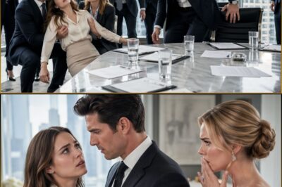 She Fainted in the Boardroom—Then the CEO Asked if the Baby Was His, and Manhattan’s Most Perfect Engagement Started to Crack