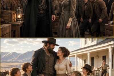 The Giant Cowboy Paid One Dollar for the “Barren” Widow—Eight Years Later, Seven Children Called Her Mama… The truth, known only to him, left the entire town speechless.