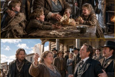 The Cowboy’s Children Hadn’t Tasted Bread in Months…. But No One Wanted the Obese Widow With Six Frozen Loaves — Until She Knocked on Their Door”… Then She Exposed the Lie That Was Starving a Cowboy’s Children