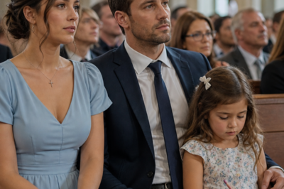 Lily’s little hands shook as she held the sign in front of her chest.