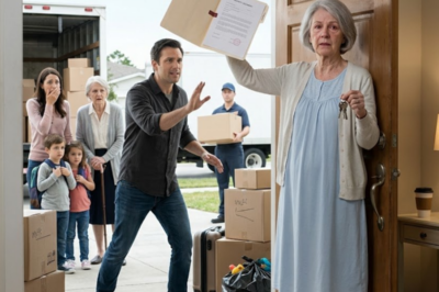 My Son Showed Up With a Moving Truck and Said His Family Was Taking Over My House… But I Was Waiting at the Door With a Folder