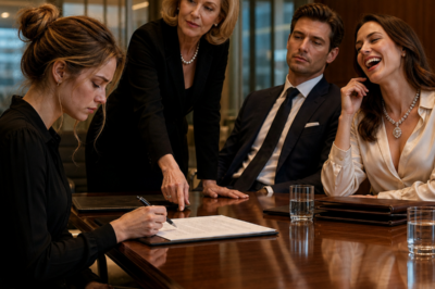 They Laughed While You Signed the Divorce Papers… Until Your Recording Played and the Lawyer Locked the Door