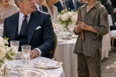 The Poor Boy Played His Mother’s Song at the Millionaire’s Table… Then One Old Photo Exposed the Lie That Stole Eleven Years