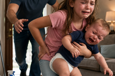 My Wife Forced Our 8-Year-Old to Raise the Baby… Then I Opened Her Drawer and Found the Plan That Made Me Call the Police  My Little Girl Was Scrubbing the Floor With a Hurt Back… But My Wife’s Secret Proved the Abuse Was Only the Beginning