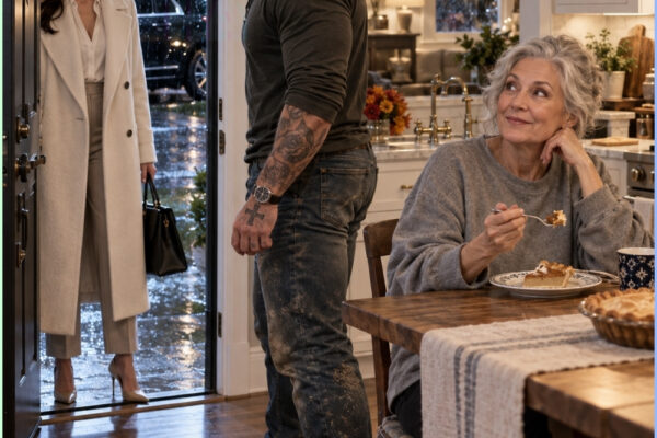 The woman standing on my porch looked as if she had stepped out of a b...
